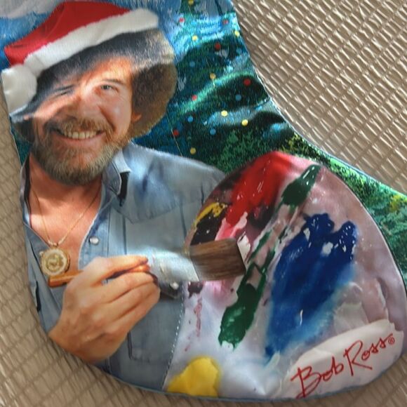 Bob Ross Christmas stocking - Picture 4 of 5